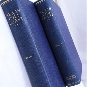 1955 The Texas Gulf Coast History & Development Vol 1-2 Illustrated 1st ED Clark - Picture 1 of 16