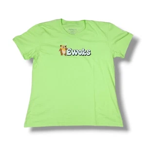 Camiseta para mujer Star Wars Celebration 2013 Ewoks L verde claro edición limitada - Imagen 1 de 9