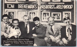 TOM RENEMAN Desayuno en Hollywood GANG ABC Radio - Postal - Imagen 1 de 2