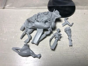 Cassandra on Bull Resin Mounted Miniature for Lords of Hellas Board Game - Picture 1 of 3