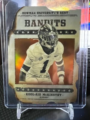 🏈 2022 Bowman Best University BANDITS ORANGE Kool-Aid McKinstry 16/25  Alabama - Image 1 of 2