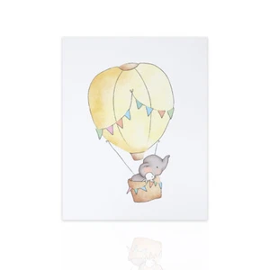 Quadro moderno per bambini Elefantino ideale per cameretta nascita decorazione - Bild 1 von 9