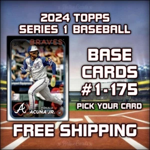 2024 Topps Series 1 Baseball Base #1-175 - Pick Your Card - Free Shipping - Picture 1 of 1