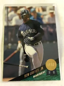1993 Leaf Ken Griffey Jr #319 Seattle Mariners - Foto 1 di 2