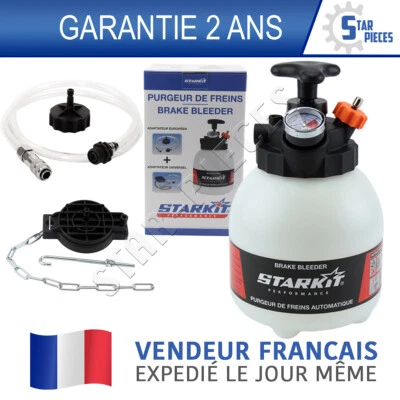 STARKIT PERFORMANCE PURGEUR DE FREIN EMBRAYAGE 3L + ADAPTATEURS MULTIMARQUES - NOTICE EN FRANCAIS
