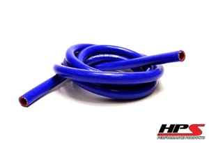 HPS High Temp 5/16" ID (8mm) Reinforced Silicone Heater Hose Blue x 10 Feet Roll - Bild 1 von 3