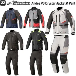 Alpinestars Andes V3 Drystar Waterproof Touring Motorcycle Biker Jackets & Pants - Picture 1 of 21