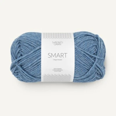 SMART von SANDNES GARN - BLÅMELERT (6324) - 50 g / ca. 100 m Wolle - Bild 1 von 3
