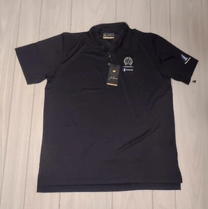 NEW! JACK NICKLAUS GOLDEN BEAR GOLF POLO SHIRT PERFORMANCE L BLACK  - Picture 1 of 7