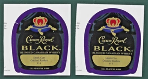 Rare  DEREK CARR (2)  CROWN ROYAL Black Stickers - X Mint Unused OAKLAND RAIDERS - Picture 1 of 2