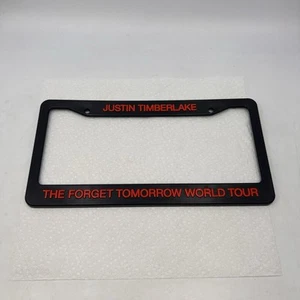 Justin Timberlake Forget Tomorrow World Tour License Plate Cover/Frame VIP Merch - Picture 1 of 7