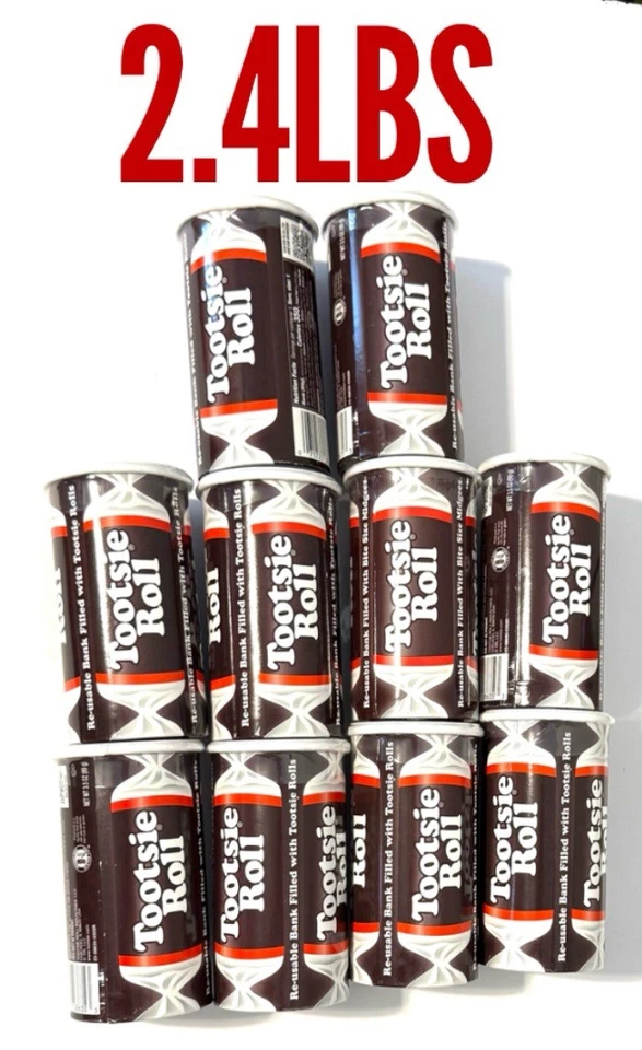 ROLLO TOOTSIE BANCOS DE DULCES RELLENOS CON MOSQUITOS TAMAÑO MORDIDA (10PK) 2,4 lb NUEVO/SELLADO Foto 1 de 3