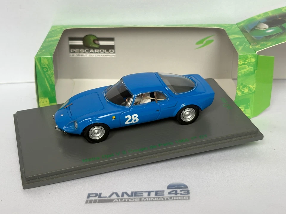 SPARK MATRA DJET V S #28 COUPE DE PARIS 1965 1ER GT 1/43 - Photo 1/3