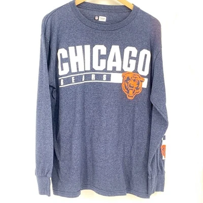 Camiseta de manga larga de los Chicago Bears ropa auténtica de la NFL talla M Foto 1 de 4