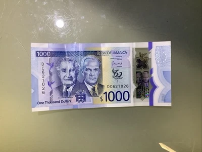 Jamaica 1000 Dollars 2022 Circulated - Image 1 of 2