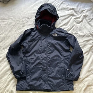 The North Face Kids Navy Hooded Windbreaker Rain Jacket Size M (10/12) - Picture 1 of 5