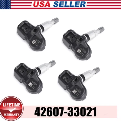 4X PMV-107J TIRE PRESSURE TPMS SENSOR For Toyota Lexus Corolla Scion 42607-33021 - Image 1 of 4
