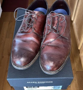 Edmond Allen Shoes Fifth Avenue 11.5 3E Walnut Scuffed - Picture 1 of 10