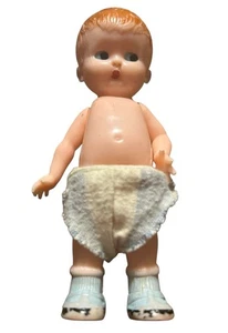 Muñeca Knickerbocker vintage bebé niño - Imagen 1 de 6