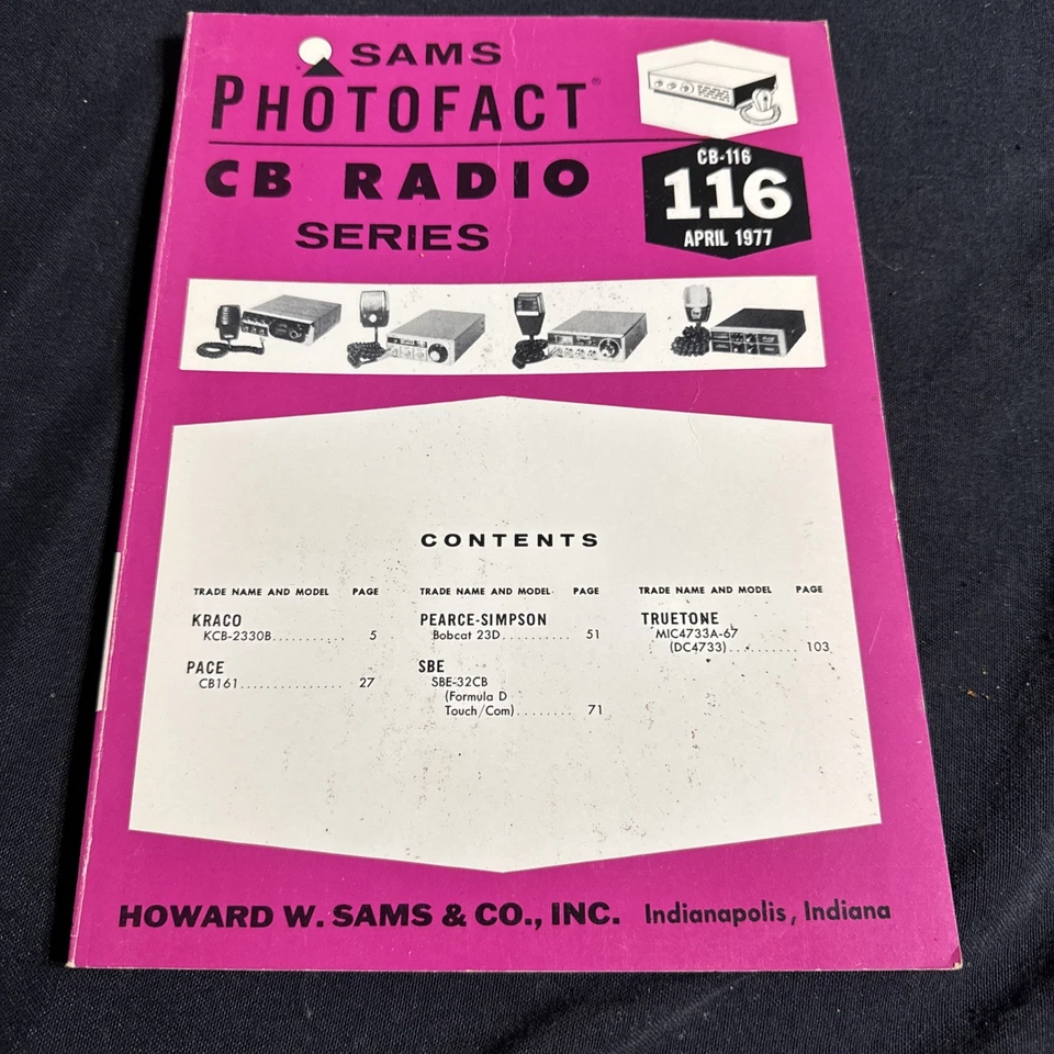 SAMS Photofact CB Radio Series Manual CB 116 April 1977 - Image 1 of 1