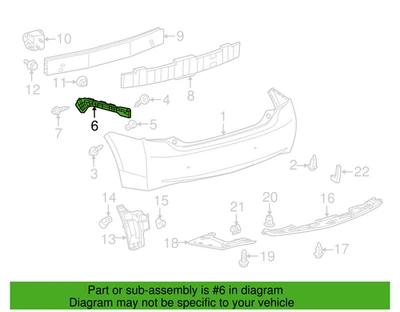 2010-2015 Prius Rear Side Retainer  LT/RT 52575-47021 & 52576-47021 LKQ/Keystone - Image 1 of 4