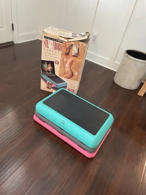De colección Jane Fonda Fitness Quest Step Aerobics 3 Niveles Ejercicio Stepper Sin Cinta Foto 1 de 4