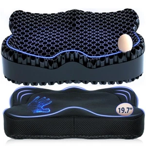 Enlarged 19.7" Gel Seat Cushion, Chair Seat Pads for Wheelchair, Gel Cushion ... - Picture 1 of 8