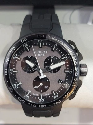 Tissot T-Race T111.417.37.441.03 Gray Dial Silicone Strap Men's Watch New In Box - Image 1 of 4