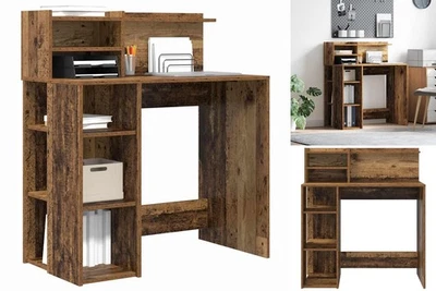 Schreibtisch Mit Stauraum Alter Holz 90x48x101.5 Cm Holzwerkstoff - Bild 1 von 4