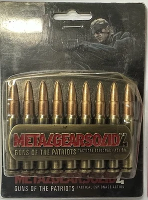 Belt Buckle - Metal Gears Solid 4 Snake Bullet-Style 3x4" NEW Licensed - Image 1 of 2