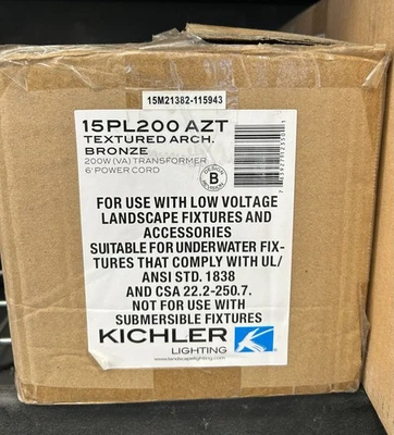 Transformador Kichler 15PL200AZT Plus Series 200W Plus Series, arquitetura texturizada - Imagem 1 de 4
