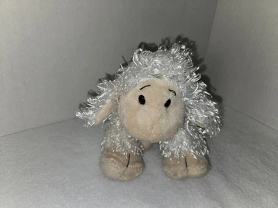Ganz Webkinz Stuffed Curly Lamb Plush Stuffed Animal 7" Tall No Code - Image 1 of 4