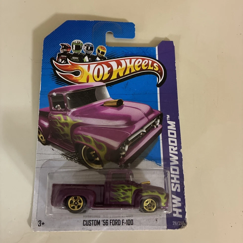 Ford F-100 211/250 DieCast All Metal B181 Hot Wheels 2013 HW Showroom '56 personalizado Foto 1 de 1