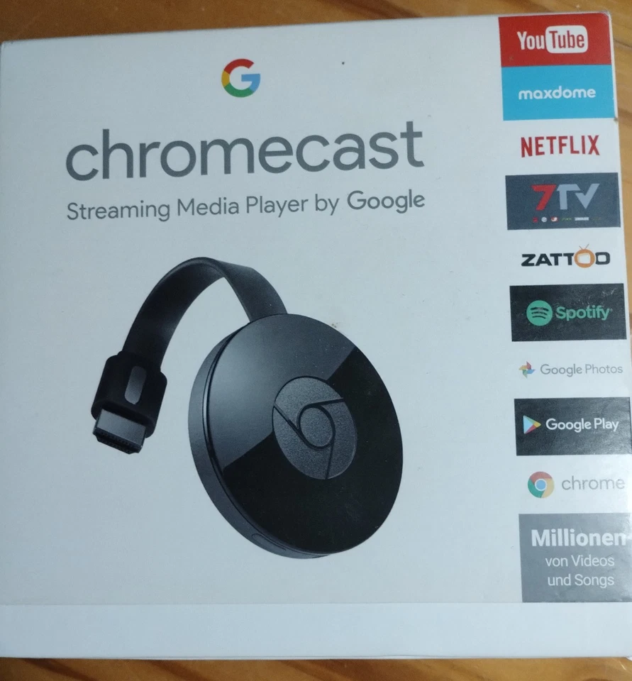 Google Chromecast (2nd Generation) Digital Media Streamer - Black - Image 1 of 3