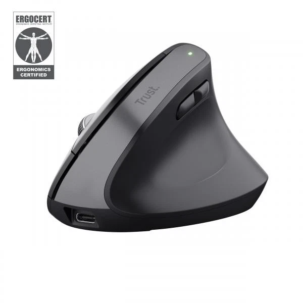 Trust Bayo Mouse Verticale Wireless Bluetooth RF 2.4GHz Ridurre la Tensione