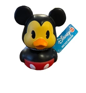 Disney Pixar Mickey Mouse Rubber Duck 2024 Duckalooz Collection 3" Jeep Toy - Picture 1 of 2