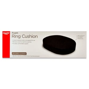 Equate Schaumstoff Ringkissen, schwarz 🆕 - Bild 1 von 6