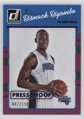 2016-17 Panini Donruss Press Proof Purple /199 Bismack Biyombo #72 - Image 1 of 2