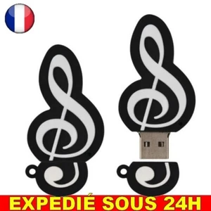 ✅ Clé USB 64 G Go GB Note Musique Ordinateur 2.0 Lecteur Disque Cadeau Silicone - Photo 1/3