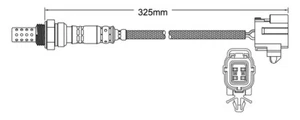 Post-Cat oxygen sensor for Mazda Premacy FP 4-Cyl 1.8 7/01-7/03 - Picture 1 of 2