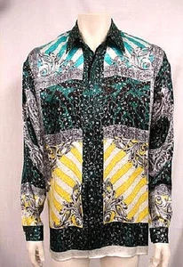 NEU MIT ETIKETT HERREN CREME DE SEIDE METALLIC SEIDE HEMD STIL FRENZE 1012 GRÖSSE XLARGE - Bild 1 von 6