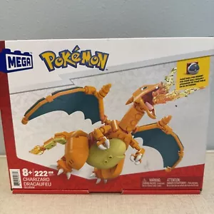 Pokemon Charizard Mega Construx 222 Piece Set Mattel New Open Box - Picture 1 of 6