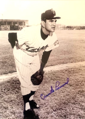 CAMILO PASCUAL   Minnesota Twins  Signed  B/W 8x10"  Photo #2     W/COA - Image 1 of 2