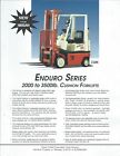 Fork Lift Truck Brochure - Nissan - C20K C30K C35K Enduro series c1995 (LT482)