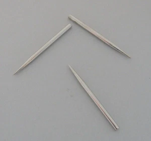 Dart Points - Steel Tip Points - Long 36mm - Silver - Picture 1 of 2