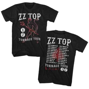 Camiseta para hombre ZZ Top 17 Tonage Tour Dates banda de música rock merchandising - Imagen 1 de 6