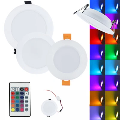 Rgb Led Downlight 16colors 5w 10w Ac85-265v Ac220v Recessed Ceiling Downlights - Image 1 of 4