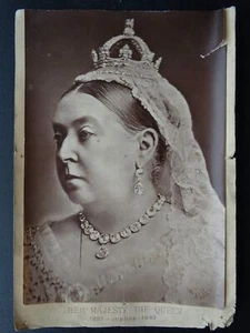 Original Souvenir Photo Portrait HER MAJESTY QUEEN VICTORIA Jubilee 1837 to 1887 - Picture 1 of 2