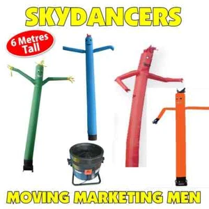 Air Dancer INFLATABLE - 20 Options - Tube Sky Man Marketing Option SKYDANCER Fan - Picture 1 of 24