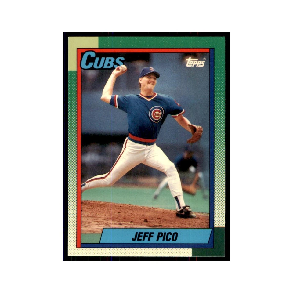Jeff Pico 1990 Topps Tiffany #613 Chicago Cubs Baseball Card NM - Image 1 of 3